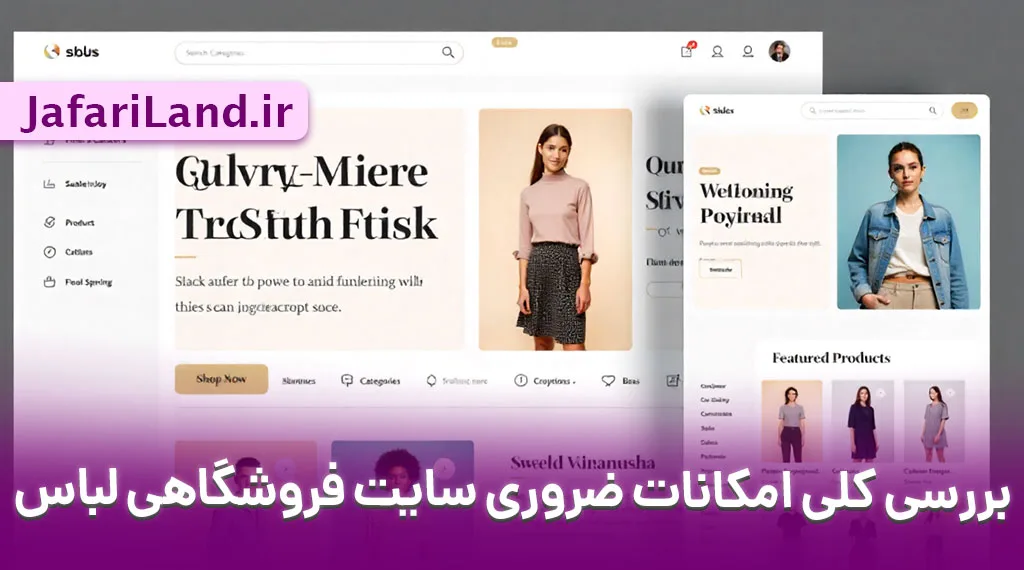بررسی کلی امکانات ضروری سایت فروشگاهی لباس