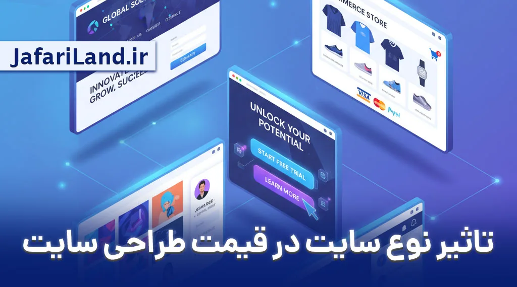 تاثیر نوع سایت در قیمت طراحی سایت
